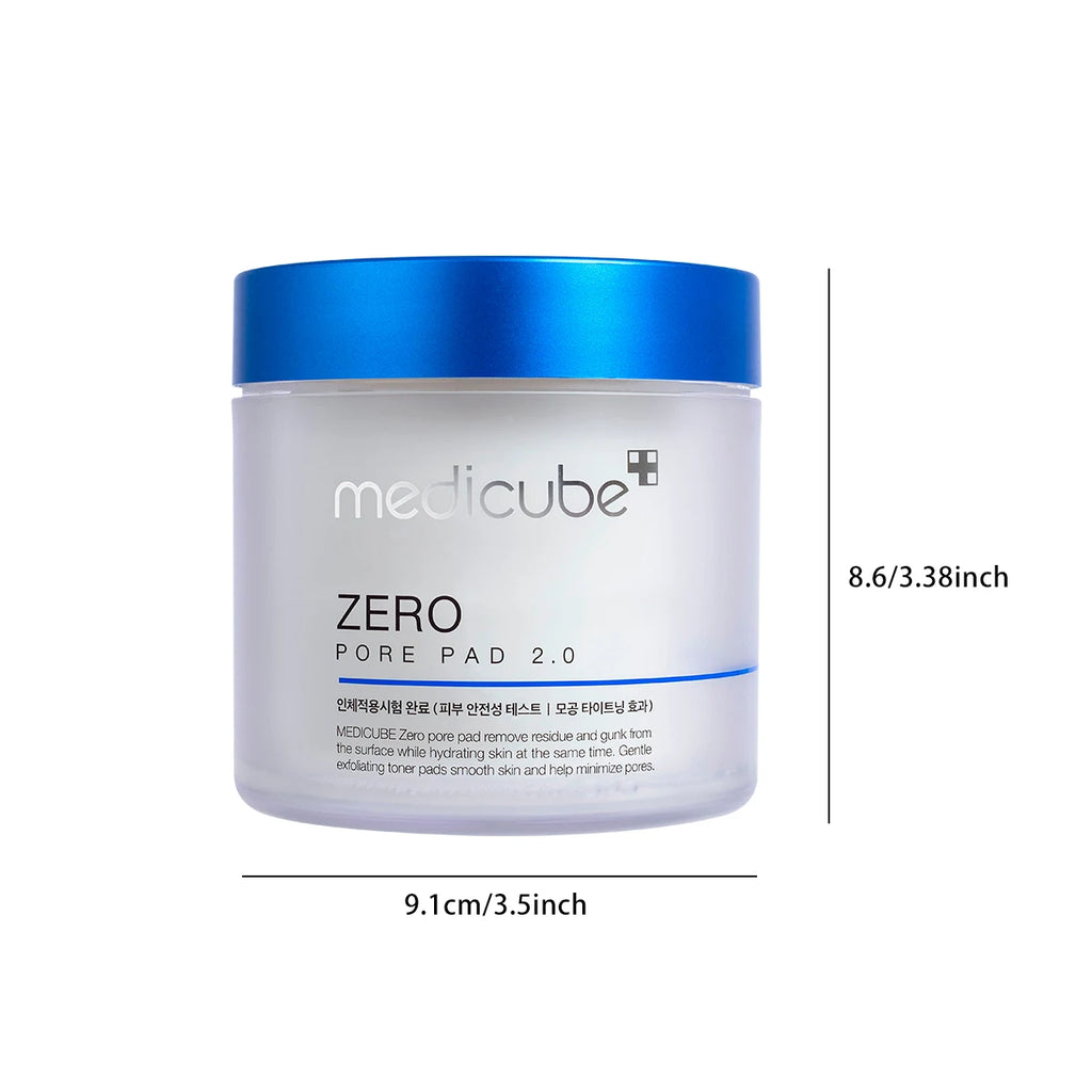 Medicube ZERO PORE PAD 2.0,Pre-Soaked Dual-Texture Cotton,Moisturizing & Calming Formula,Korean Skincare,K-Beauty,Korean Makeup
