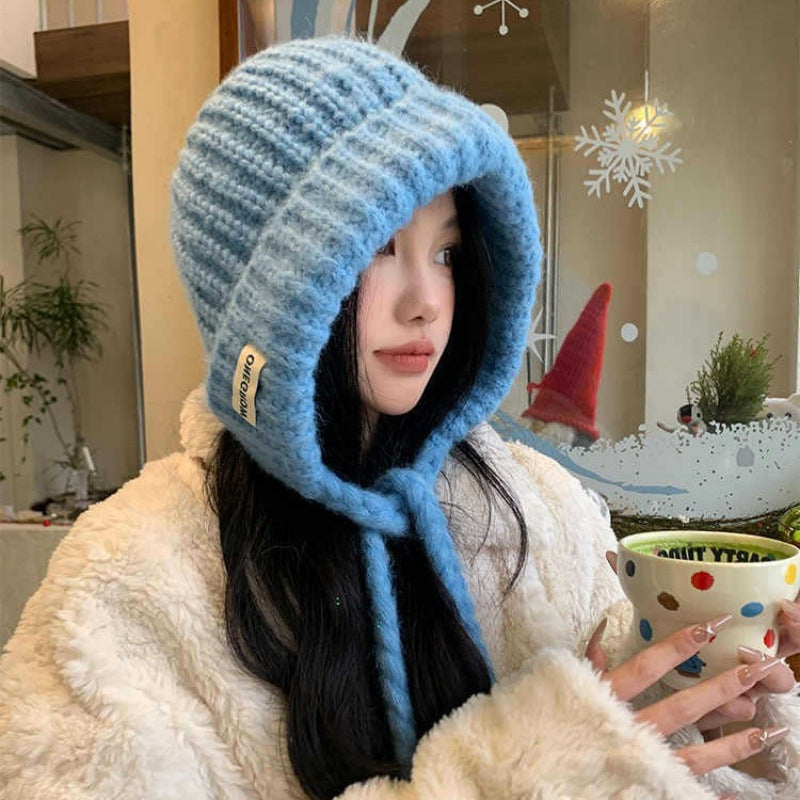 Korean Style Knitted Balaclava Winter Warm Hat
