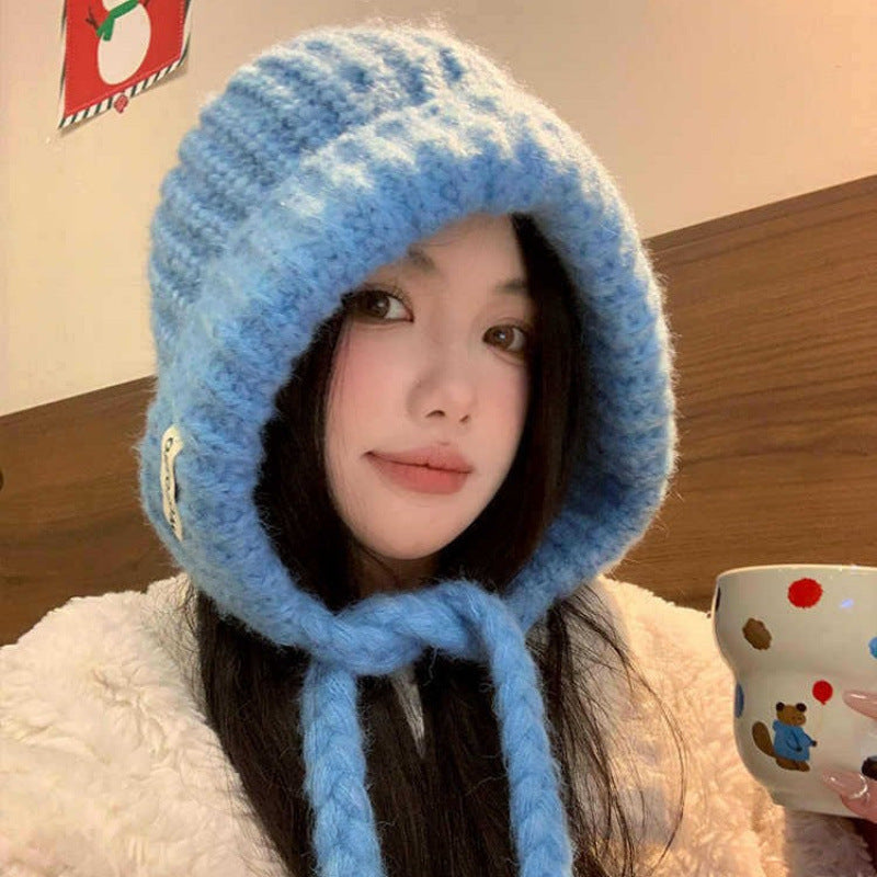 Korean Style Knitted Balaclava Winter Warm Hat