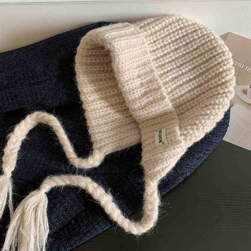 Korean Style Knitted Balaclava Winter Warm Hat